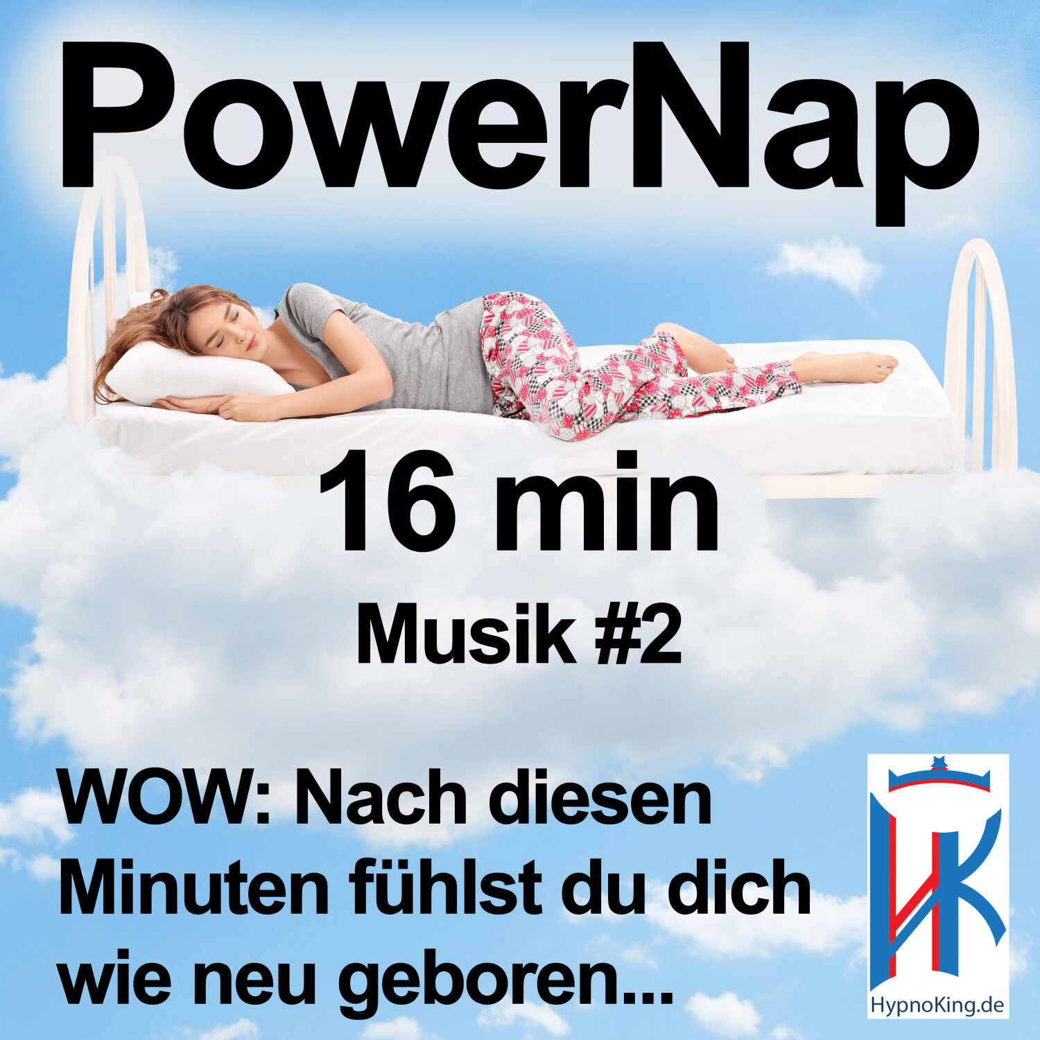 Meditation Mittagsschlaf 16 min Powernap Powerschlaf Kraftschlaf Energie tanken Kreativschlaf Alarm
