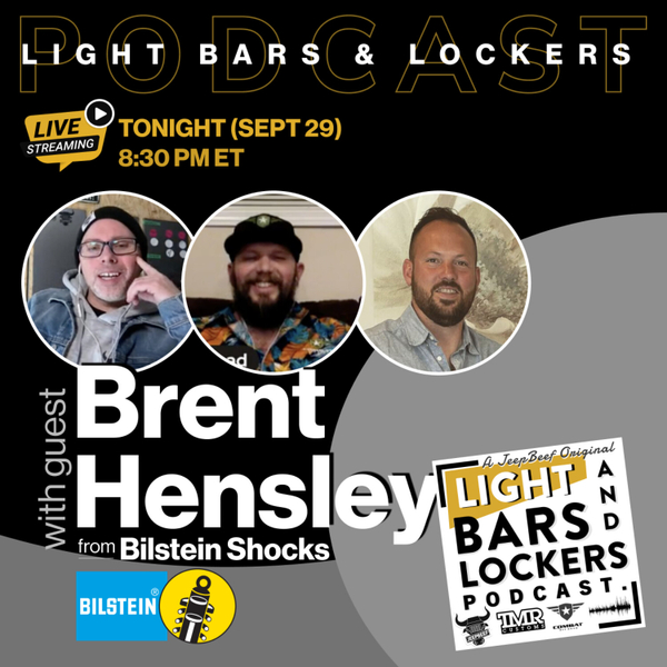 Talking Jeep Parts With Brent From Bilstein | Light Bars & Lockers Jeep Podcast artwork