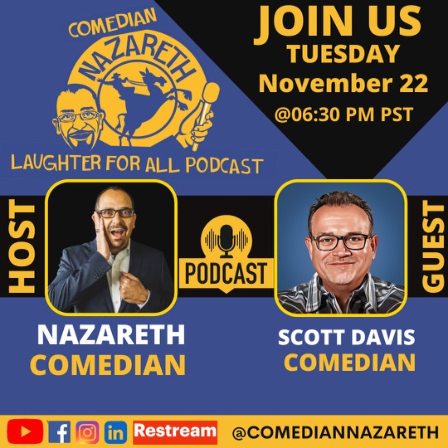 Say I love you before It's too late, with Comedian Scott Davis
