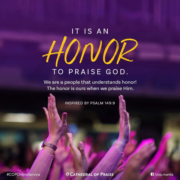 Psalm 149:6 to 9- It is an HONOR to praise God! artwork