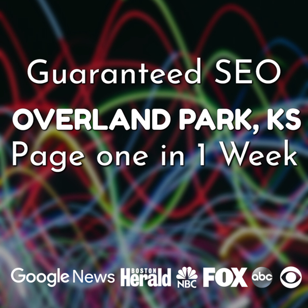 Overland Park SEO Agency Hundreds of Customers LLC offers Guaranteed SEO - Page One in Under 1 Week! artwork