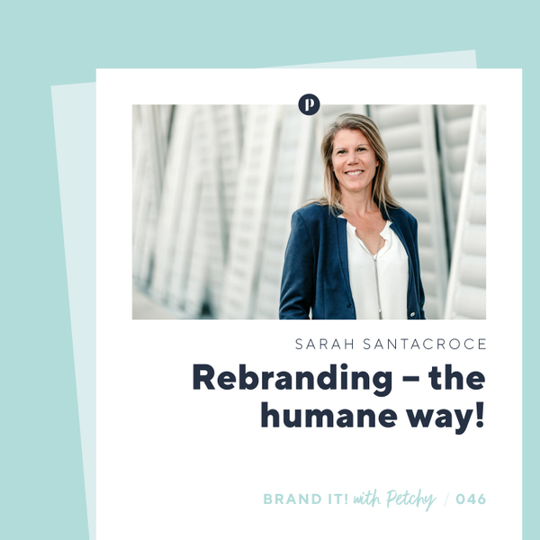 Rebranding – the humane way! w/ Sarah Santacroce artwork