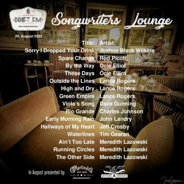 Songwriters Lounge vom 20. August 2025 artwork