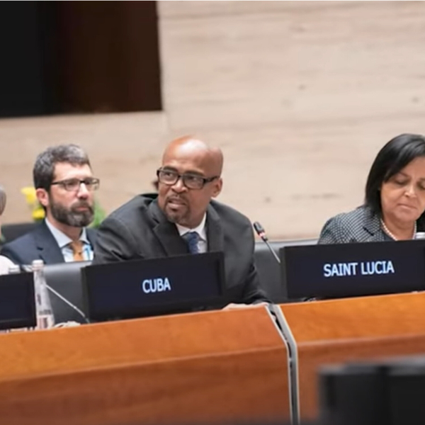 Saint Lucia’s Minister for Equity speaks at UN World Food Programme event artwork