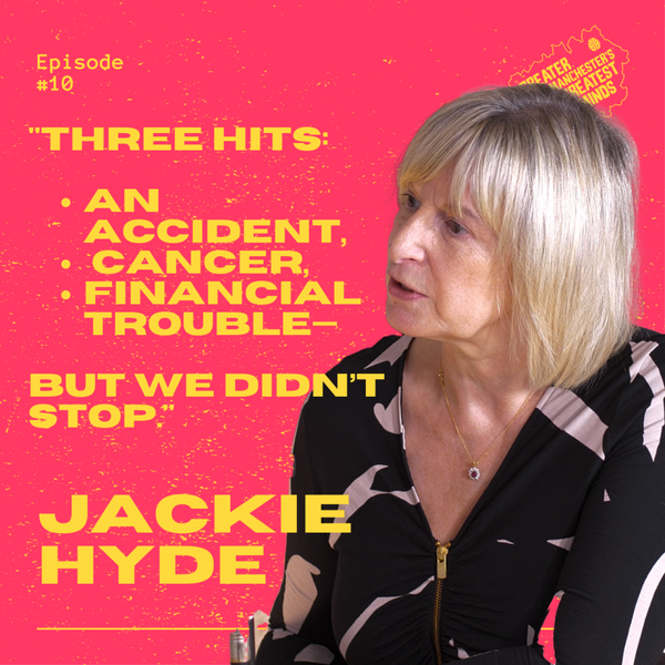 10. Jackie Hyde - "Three hits: an accident, cancer, and financial trouble—but we didn’t stop." artwork