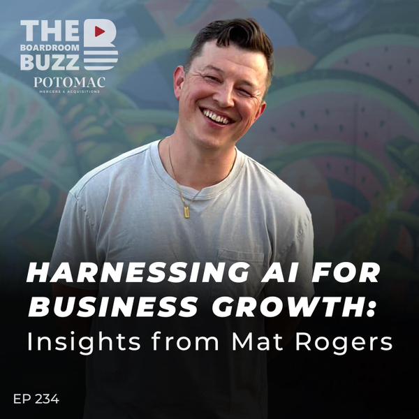 Harnessing AI for Business Growth: Insights from Mat Rogers artwork