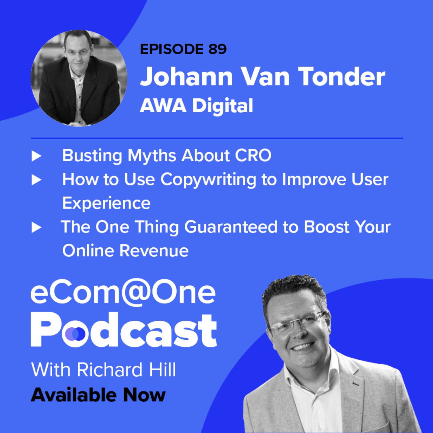 E89: Johann Van Tonder - Unlock Hidden Revenue With an Effective CRO Strategy episode artwork