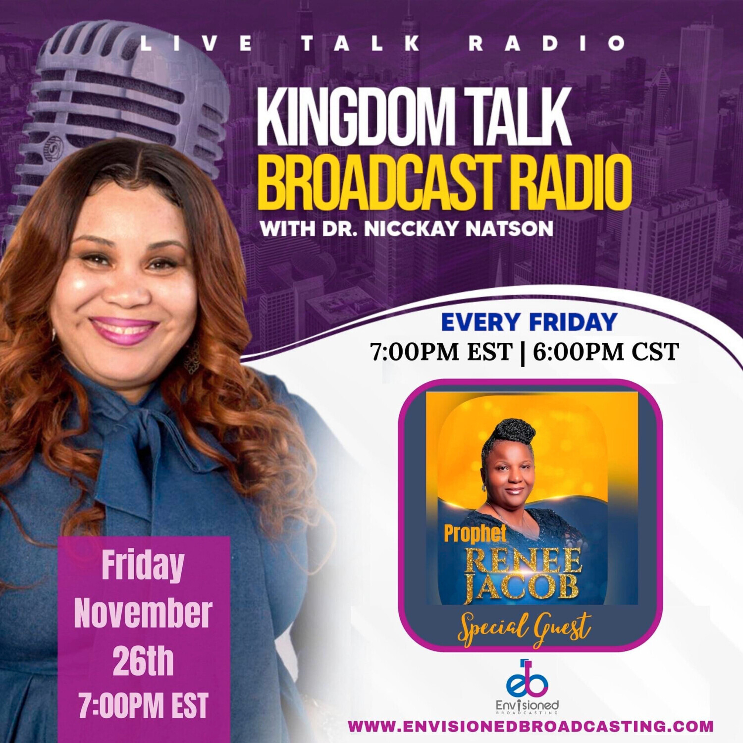 Kingdom Talk Broadcast Radio with Dr. Nicckay Natson