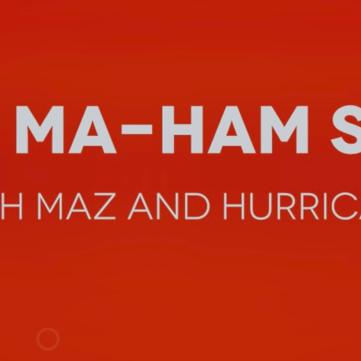 THE MAHAM SHOW PILOT WITH MAZ AND HURRICANE H