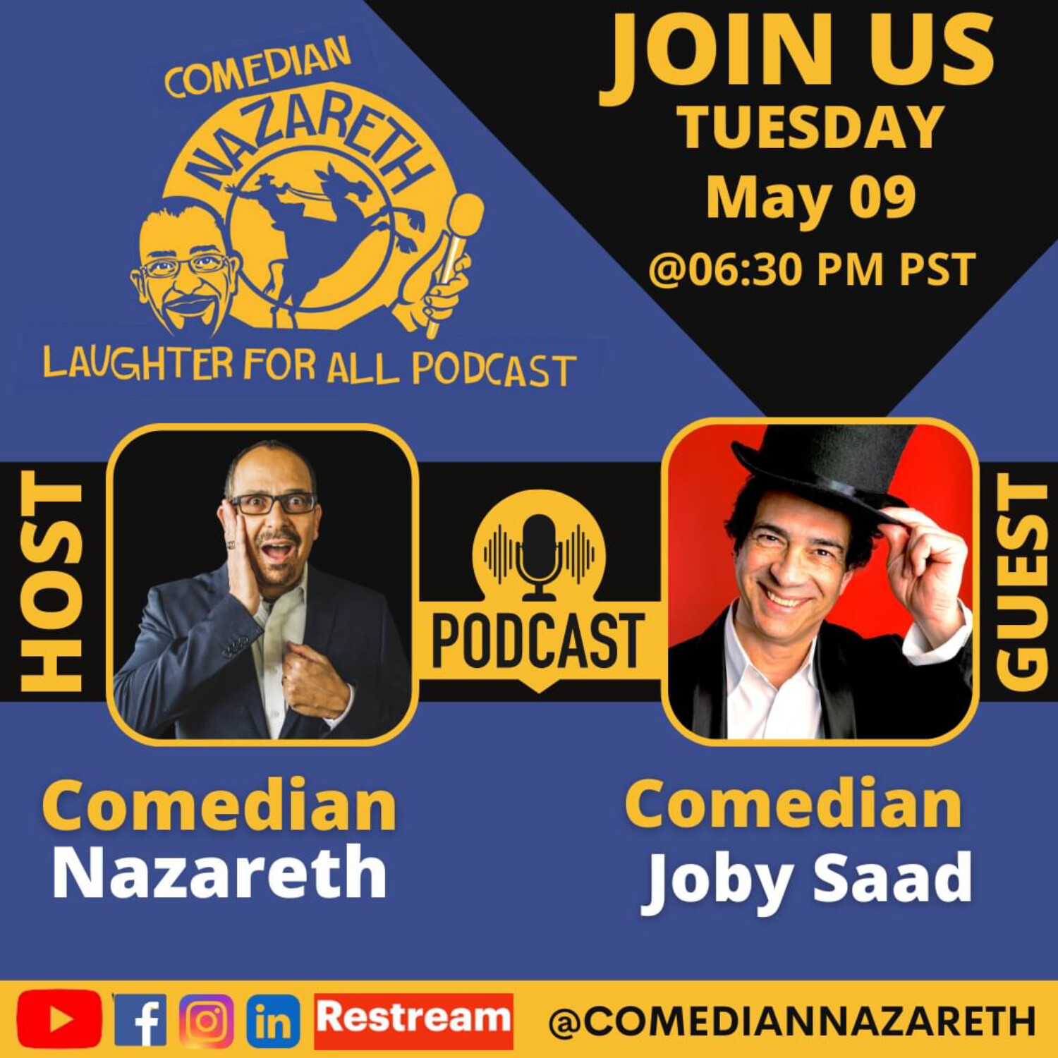 Ep 171 The Village Idiot. Comedian: Joby Saad
