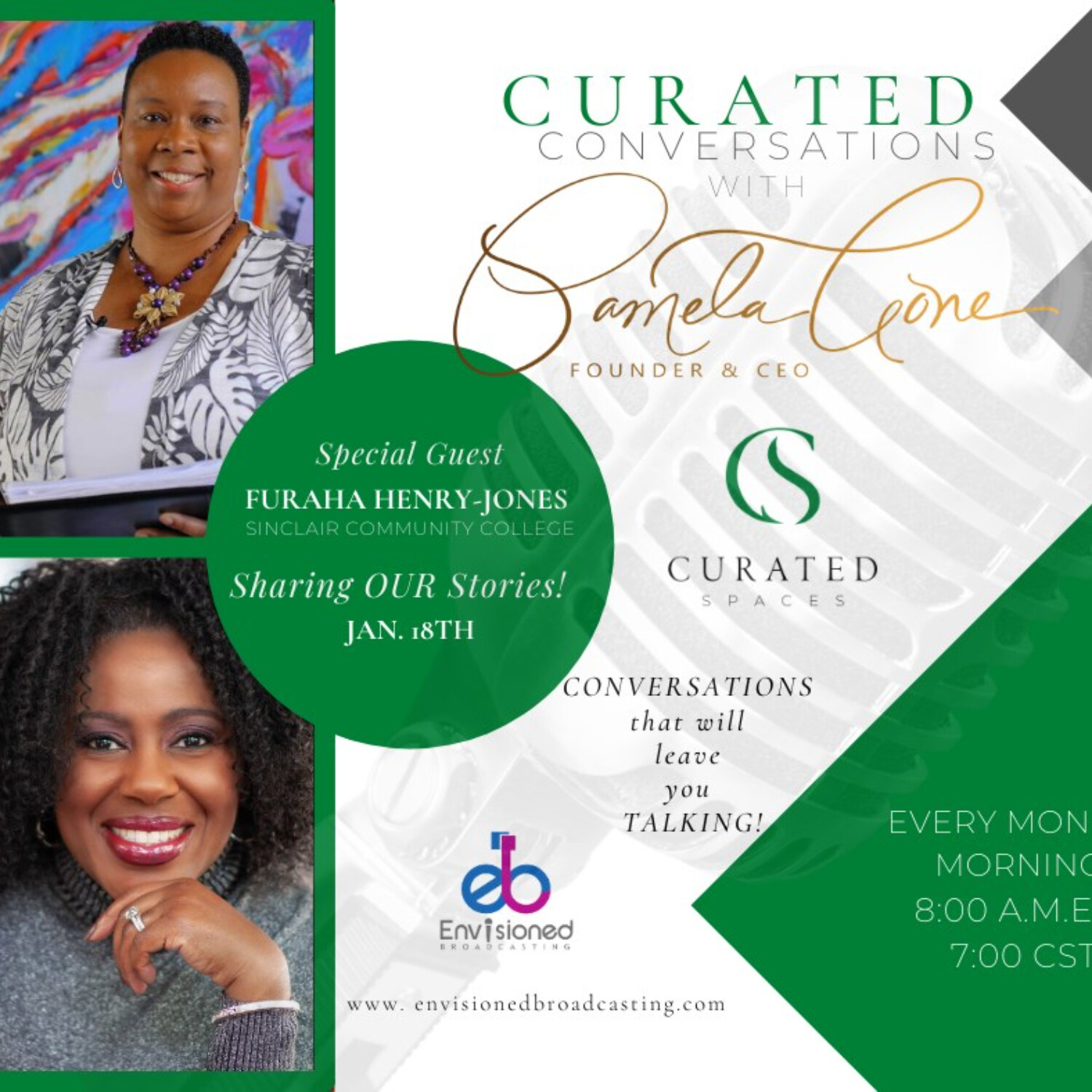 Curated Conversations with Pamela Cone
