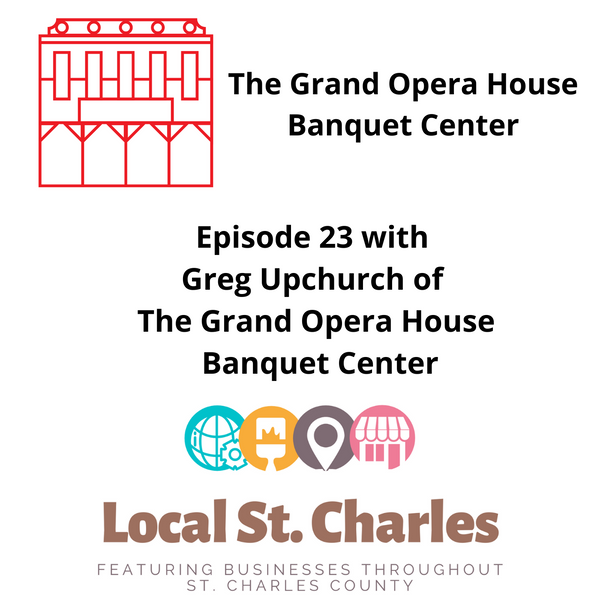 Greg Upchurch of the Grand Opera House Banquet Center artwork