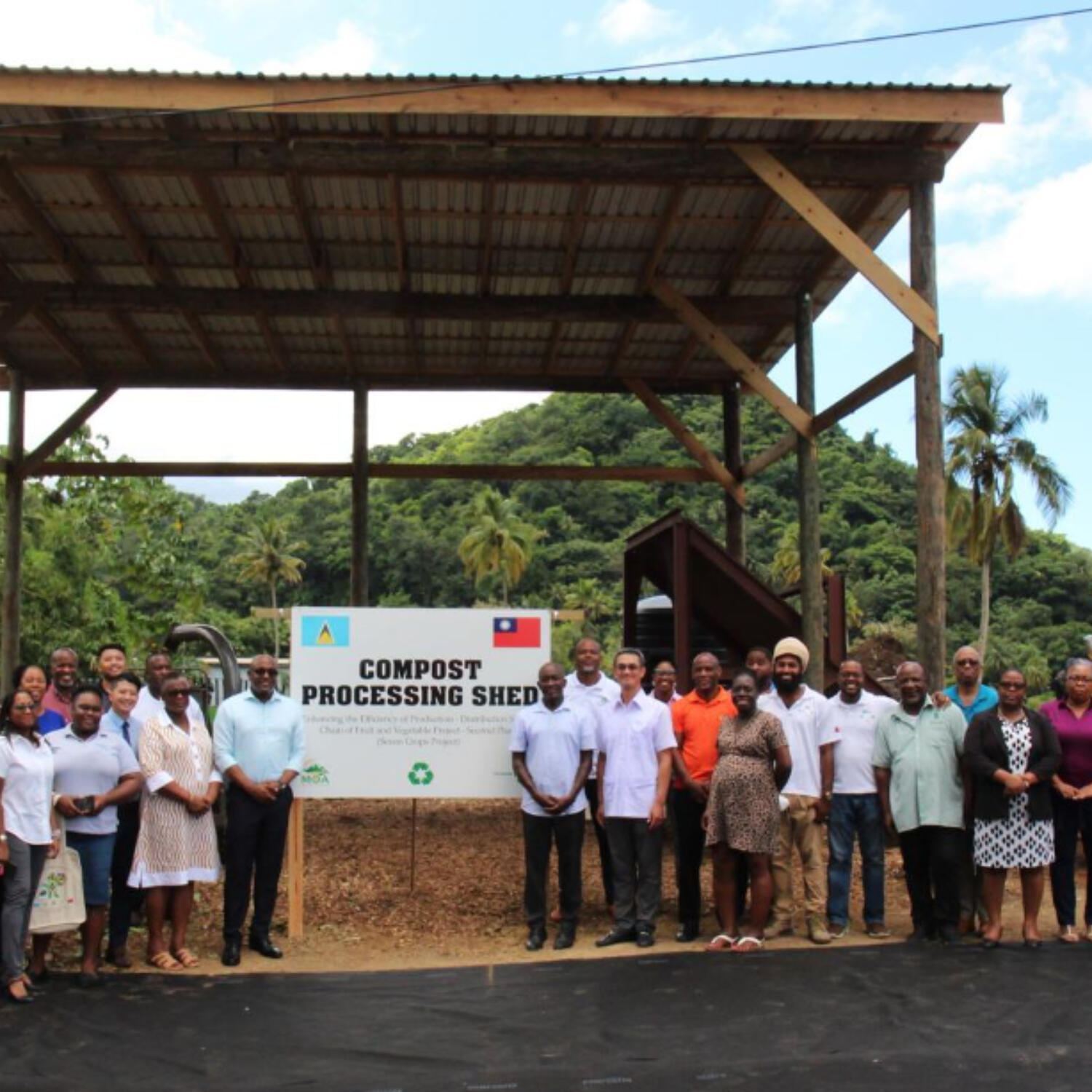 Taiwan Technical Mission sponsors Compost Processing Shed at Deglos Sanitary Landfill