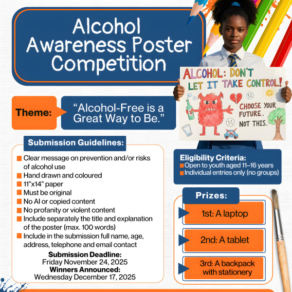 Saint Lucian Youth encouraged to participate in Alcohol Awareness Poster Competition artwork