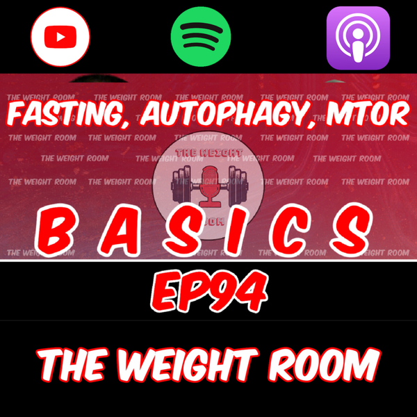 EP94: Fasting and Autophagy, THE BASICS: What is it, History, Protocols. MORE artwork