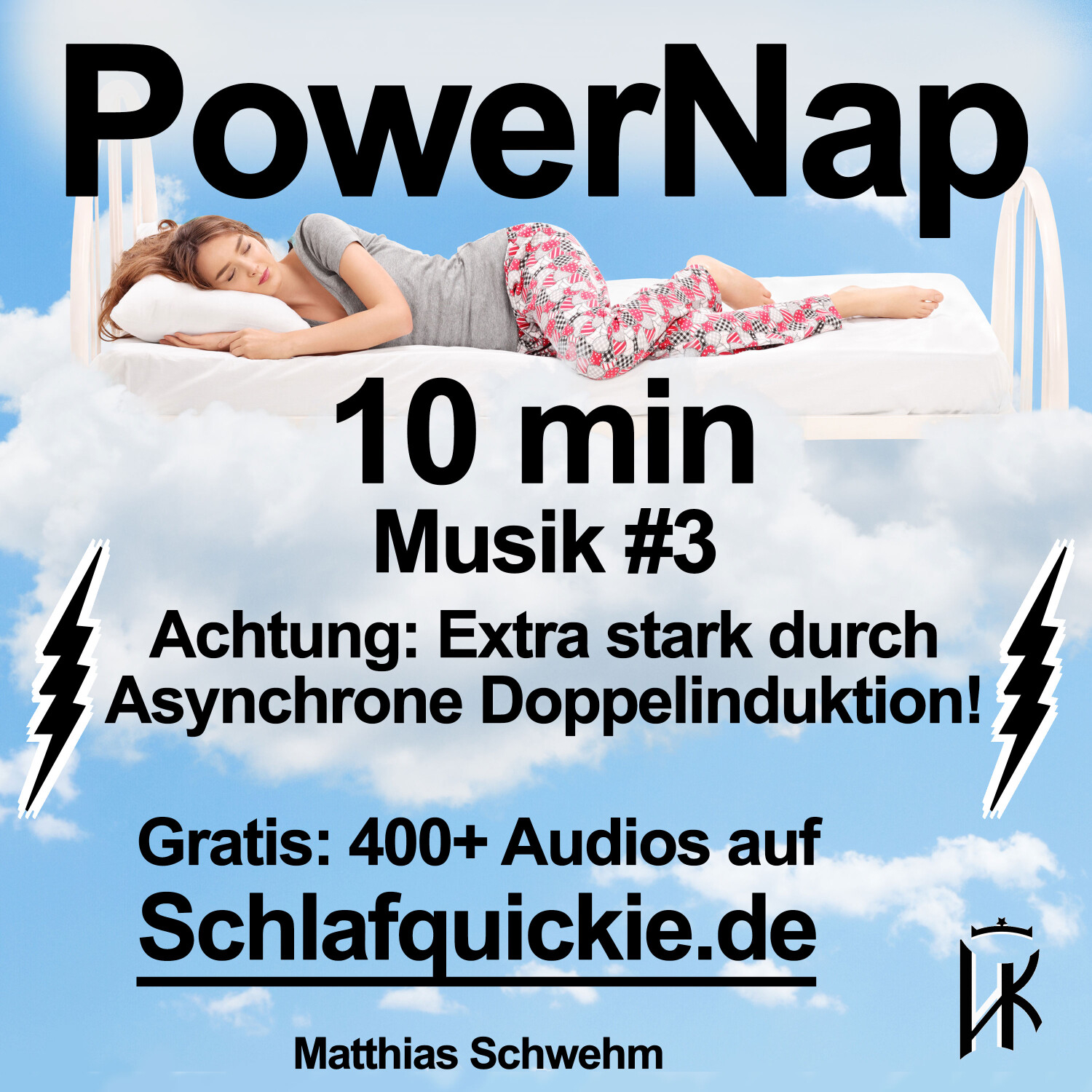 Power Nap 10 min ⚠️Extra stark! ﻿Asynchrone Doppelinduktion!💥Musik #3  Schlafquickie, Mittagsschlaf NSDR episode artwork