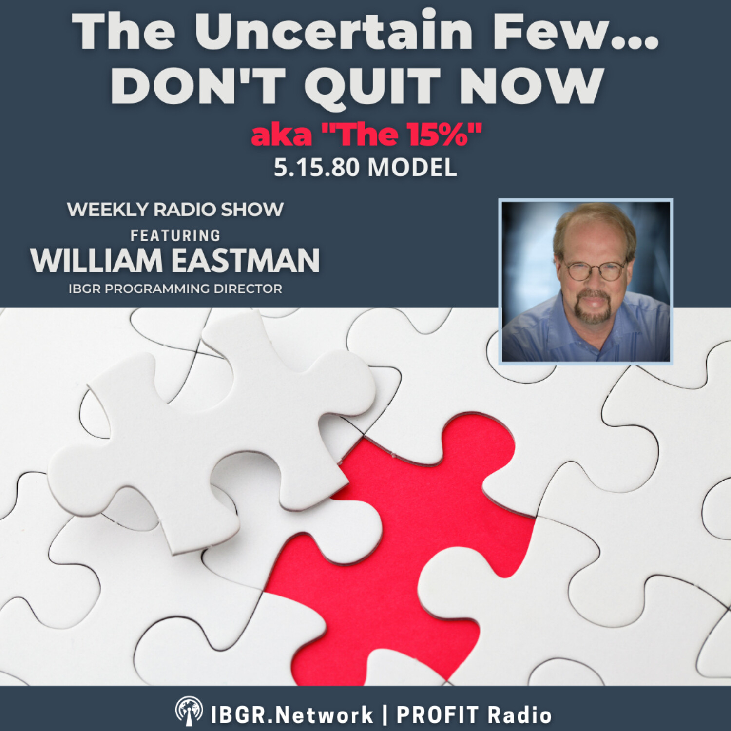 1. 5.15.80- BREAKTHRU TO PROFIT - THE UNCERTAIN 15% - WILLIAM EASTMAN episode artwork