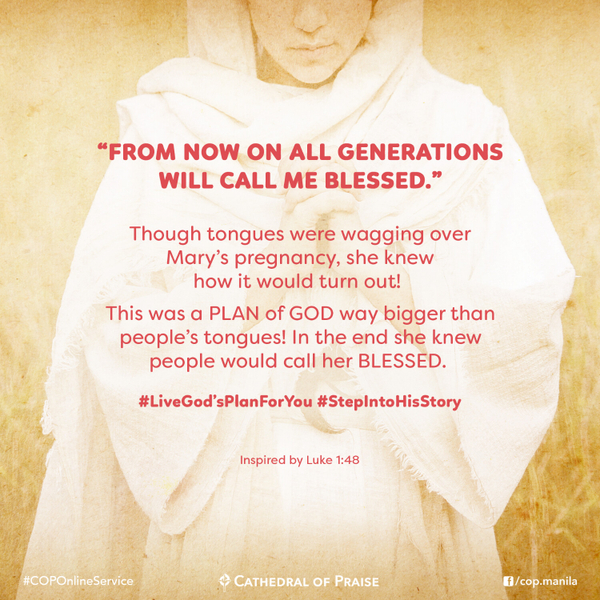 Luke 1:48- Live God's Plan for YOU! artwork