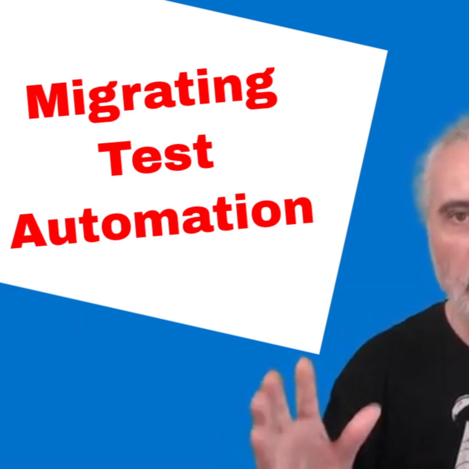 Test Code Migration not Test Cases