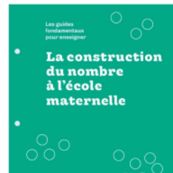 Guide vert : La construction du nombre à l'école maternelle artwork