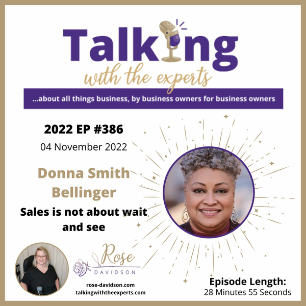 2022 EP #386 Donna Smith Bellinger - Sales is not about wait and see artwork