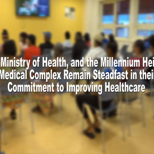 Ministry of Health, Millennium Heights Medical Complex remain steadfast in their commitment to improving healthcare artwork