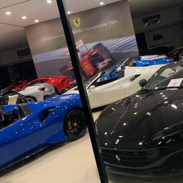 30 Ferarris. Only 1 Ferarri Key Works. Guess Cars & It's His To Keep 100% FREE. CAN HE DO IT? artwork