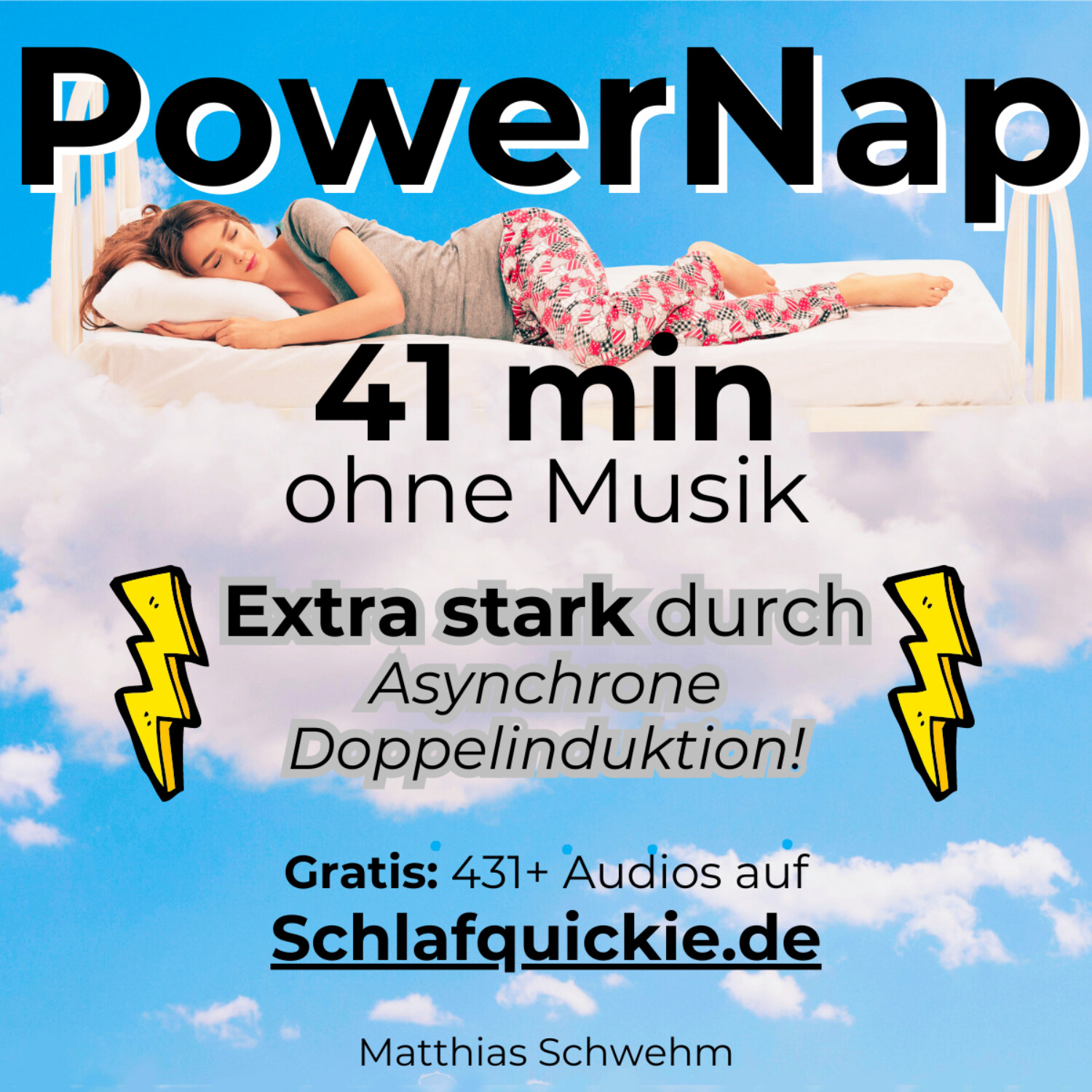 Power Nap  41 min ⚠️Extra stark! ﻿Asynchrone Doppelinduktion!💥 ohne Musik  Schlafquickie, Mittagsschlaf NSDR episode artwork