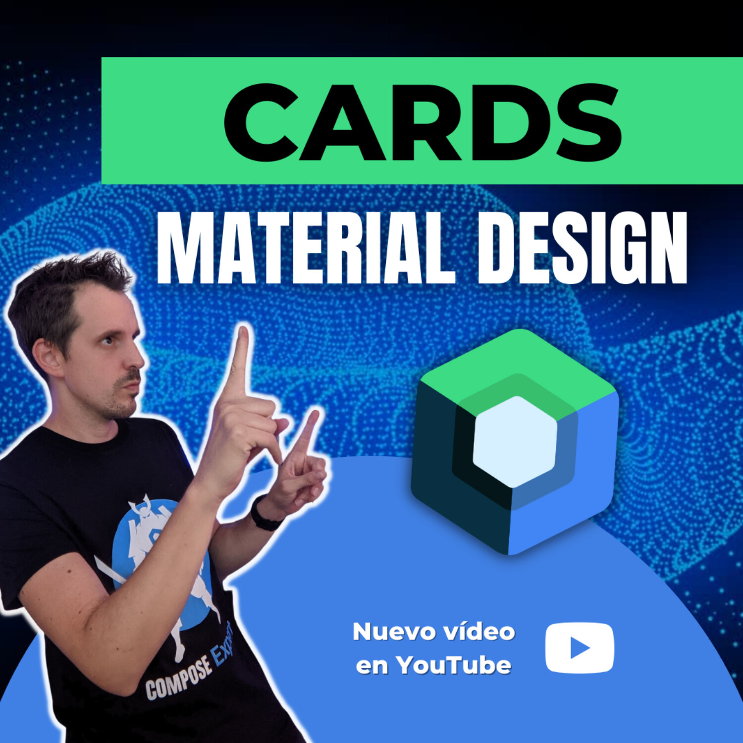 Usando Cards de Material Design en 🔵 Jetpack Compose #11 | EP 108