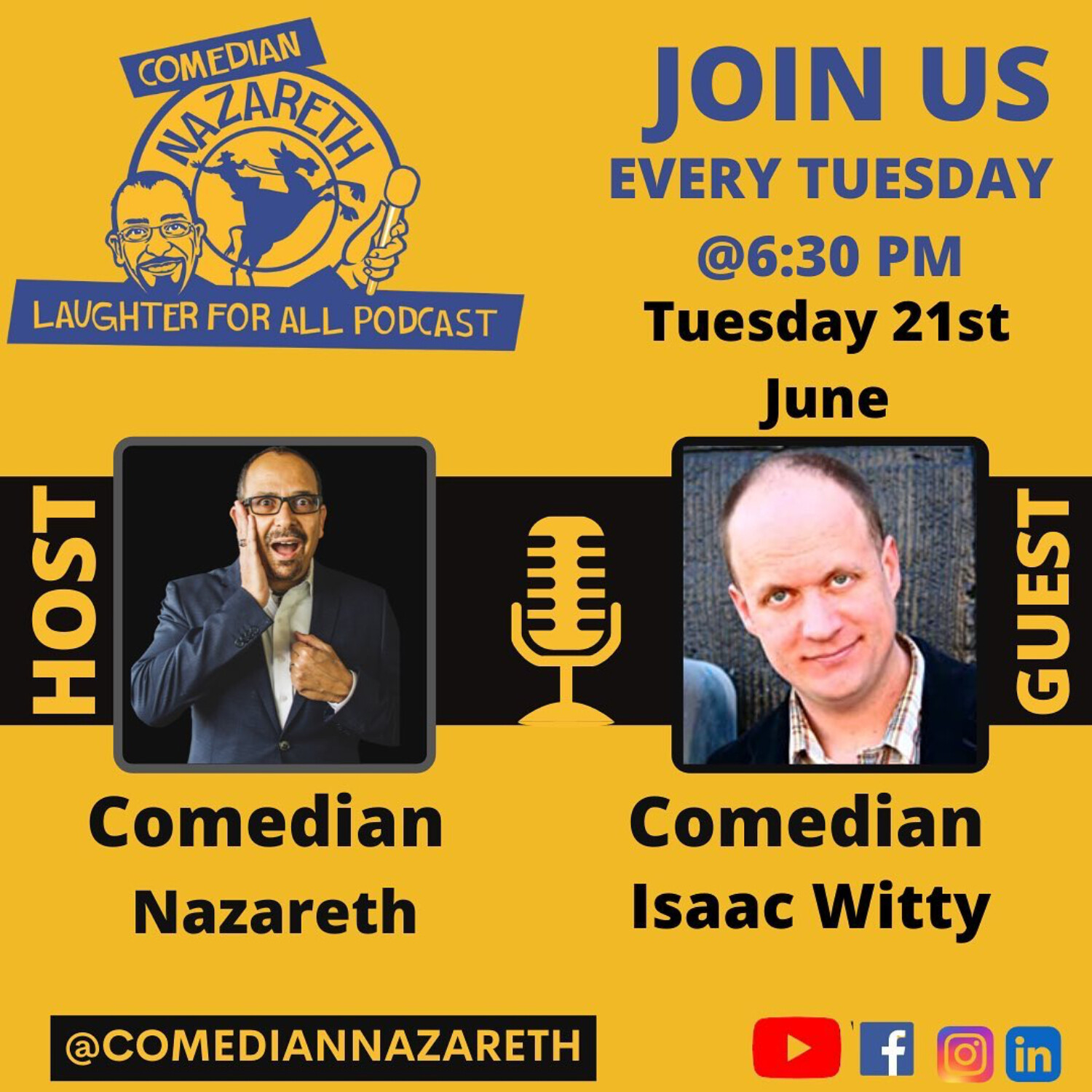 From Letterman, Conan, Amy Schumer to the Pit of the Abyss with Isaac witty