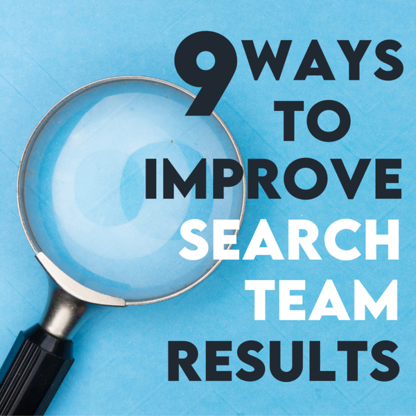 9 Ways To Improve Search Team Results artwork