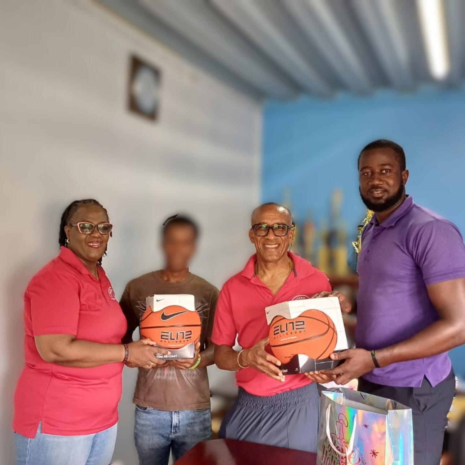 Botham Jean Foundation Donates Elite Basketball to Boys Training Centre