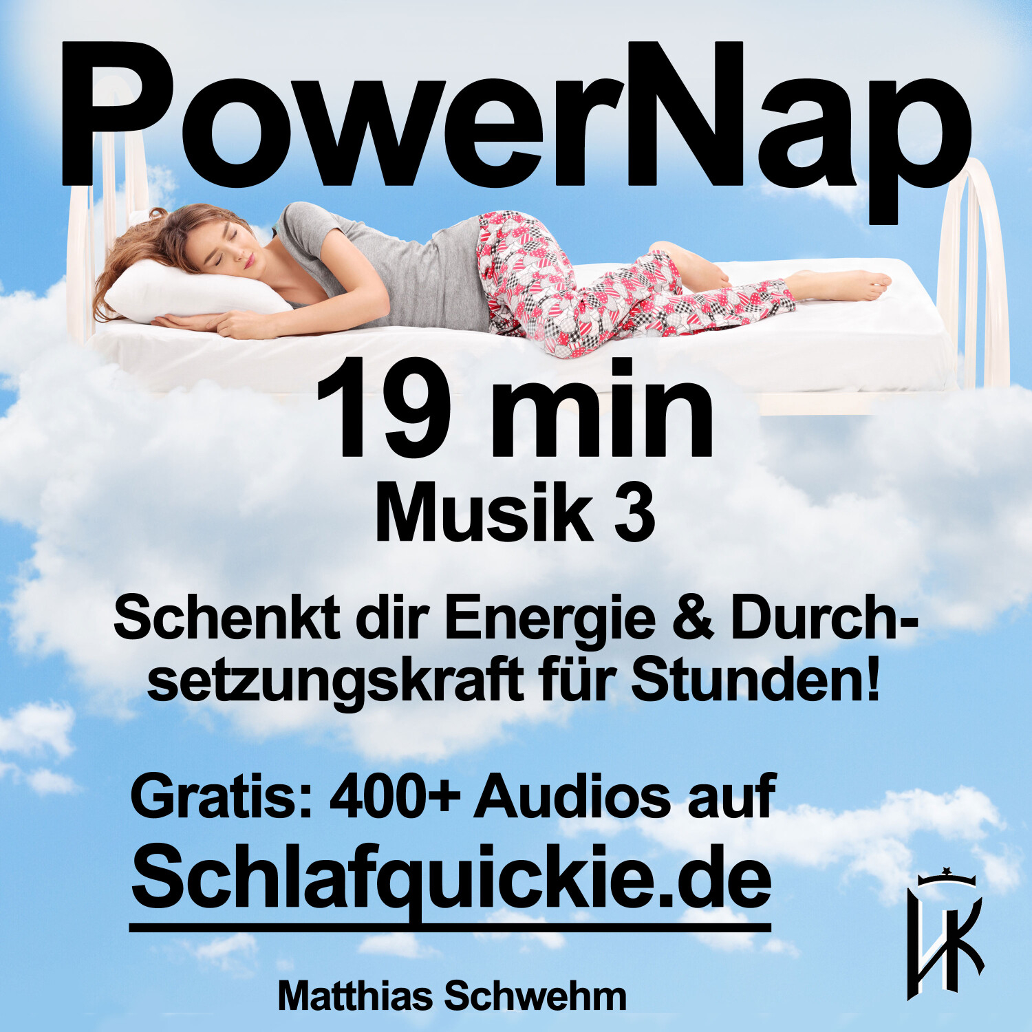 Power Nap 19 min & Musik 3 📢 HypnoKing® NSDR✅ Schlafquickie Mittagsschlaf Meditation Hypnose