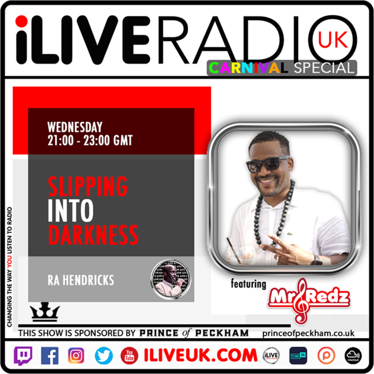 Slipping Into Darkness #58 w/ Ra Hendricks ft. guest mix by: Mr Redz | 25.08.2021
