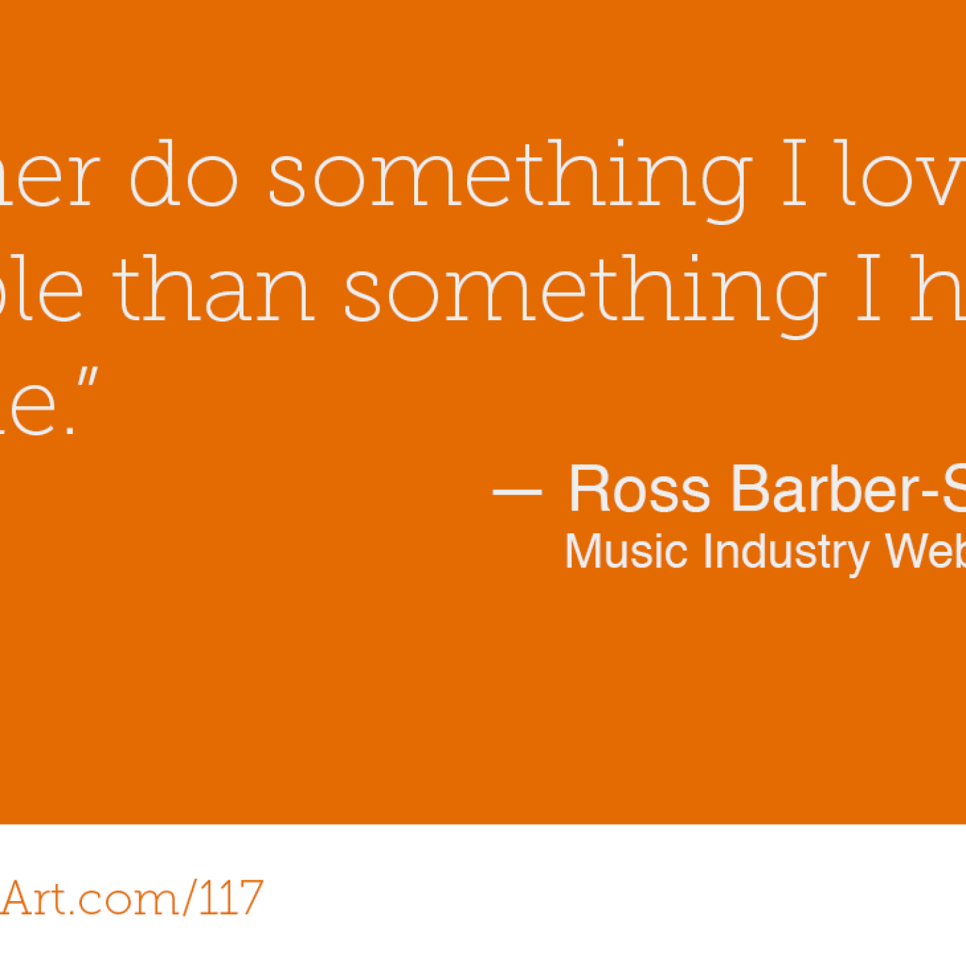 117 - Focus on what you care about with Ross Barber-Smith - podcast episode cover