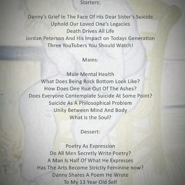 Suicide, Mens Mental Health and Poetry with Danny Haymes! artwork