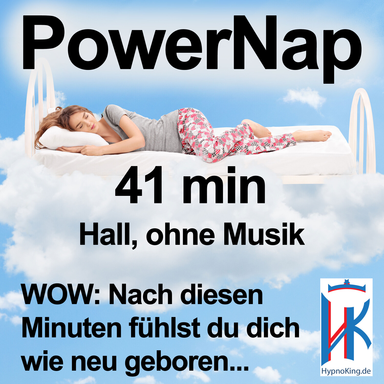 Power Nap 41 min deutsch mit Hall 📢 HypnoKing® NSDR✅ Schlafquickie, Mittagsschlaf, Kurzschlaf episode artwork