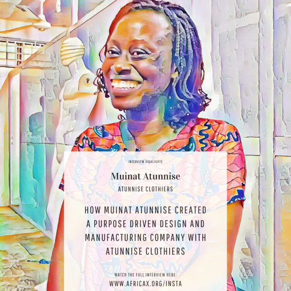 How Muinat Atunnise created a purpose driven design and manufacturing company with Atunnise Clothiers artwork
