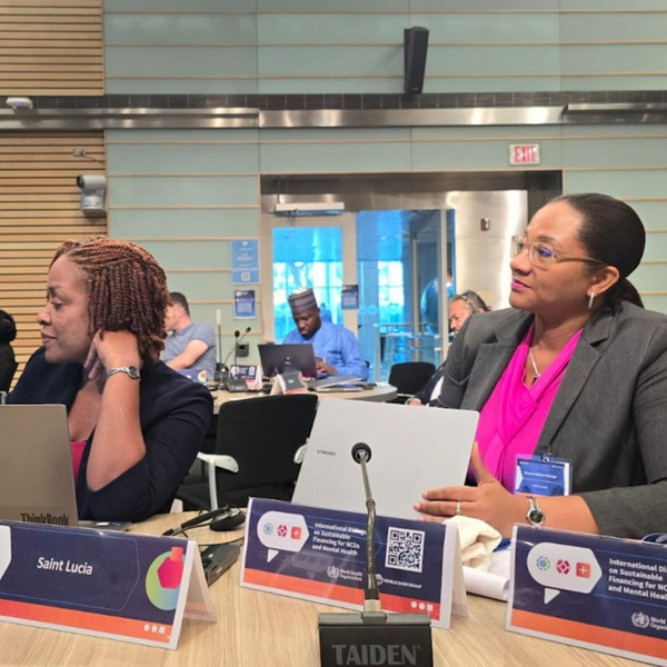 Saint Lucian Health and Finance Delegation attend meeting on International Dialogue on Sustainable Financing for NCDs and Mental Health artwork
