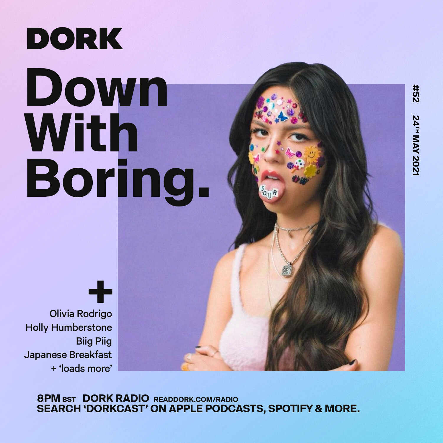 cover of episode Down With Boring #0052: Olivia Rodrigo, Holly Humberstone & more