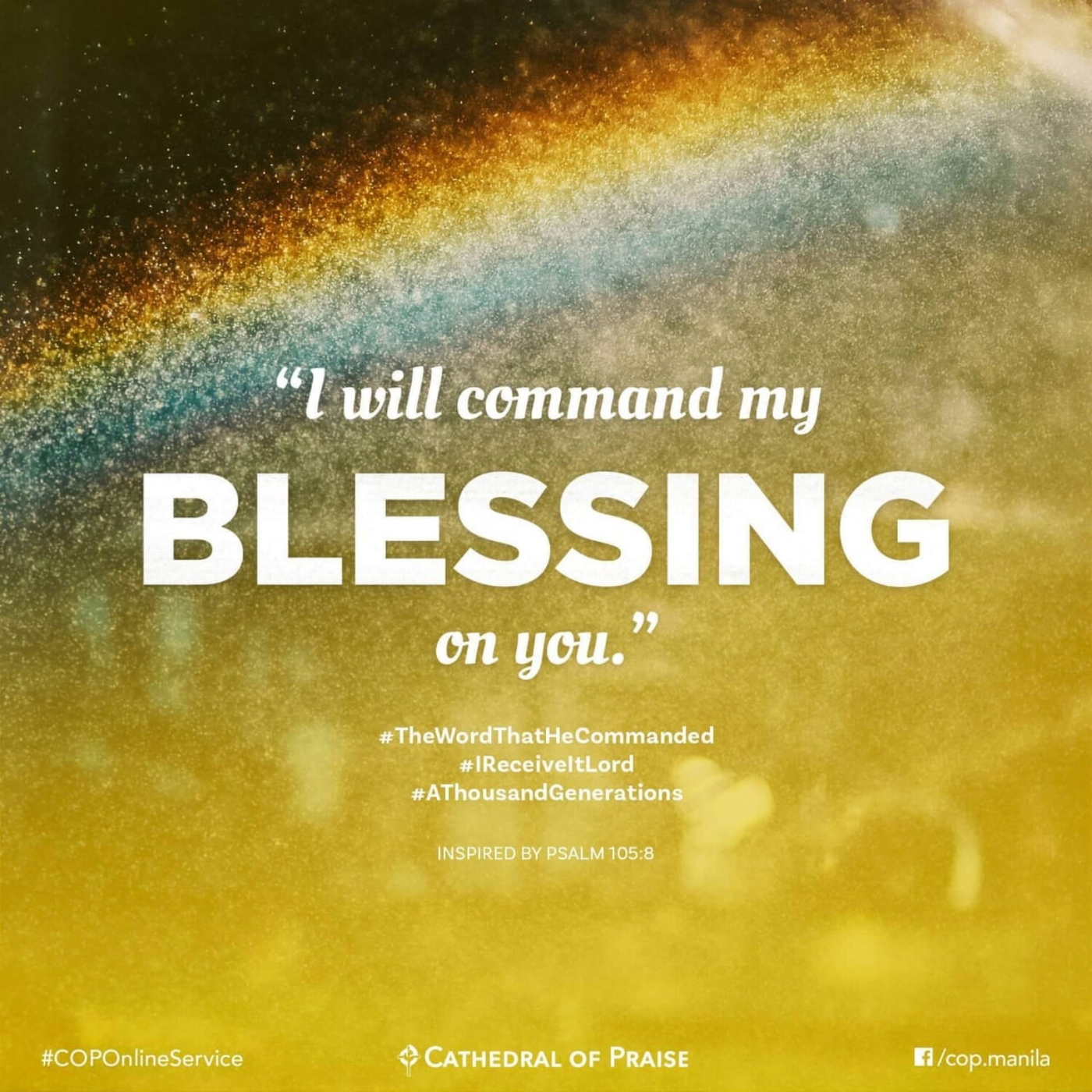 I will command my blessing on you