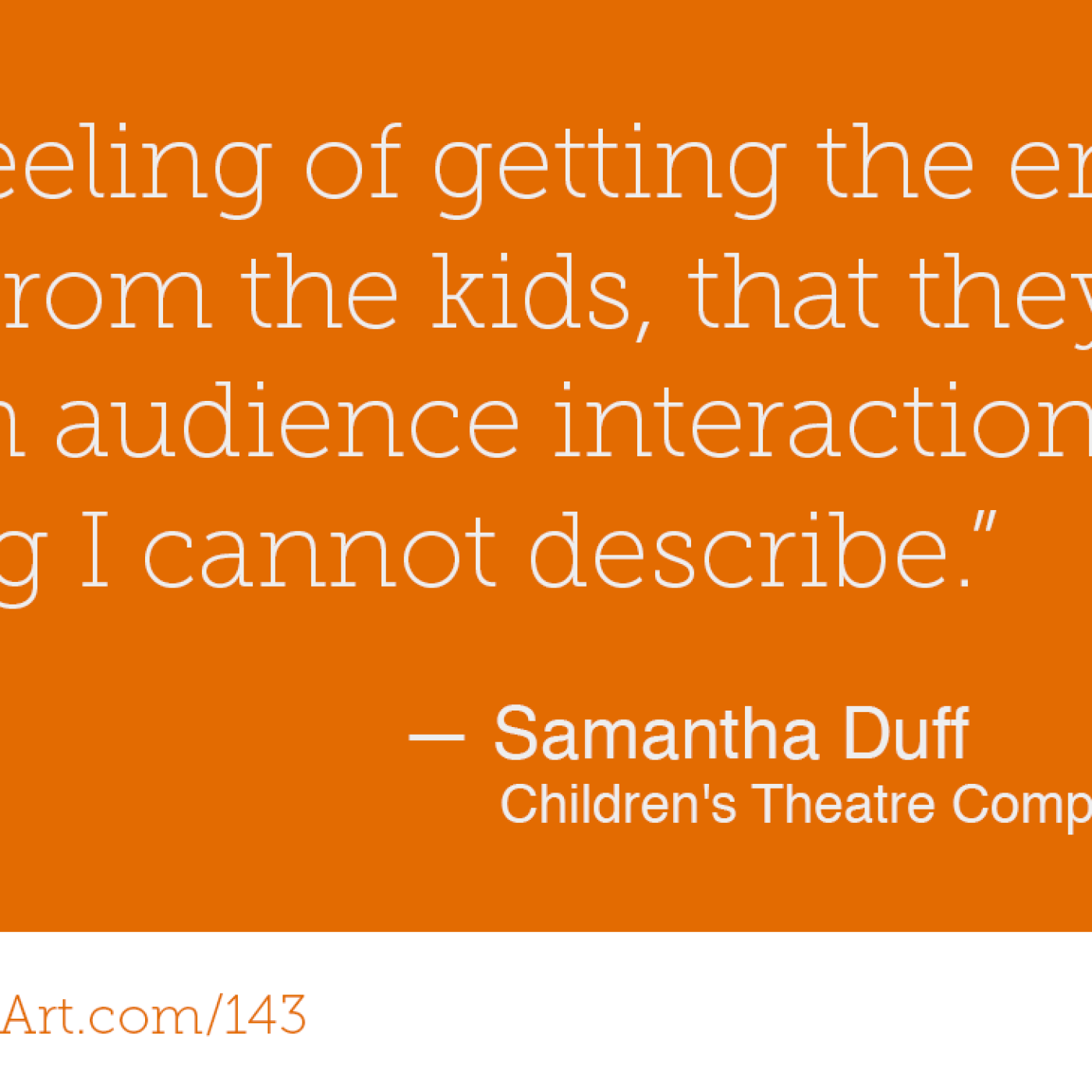 143 - The power of creating your own work with Samantha Duff - podcast episode cover