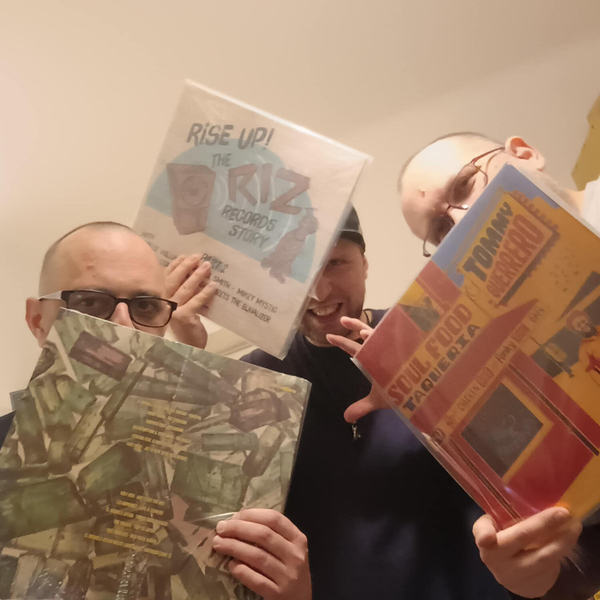 Tylko z Winyla # 2 - TOMMY GUERRERO - Soul Food Taqueria , VARIOUS ARTISTS - Crown Jewels Vol. 3, VARIOUS ARTISTS - Rise Up! The Riz Records Story Part 2. Boguś, Lesiu i Bartek artwork