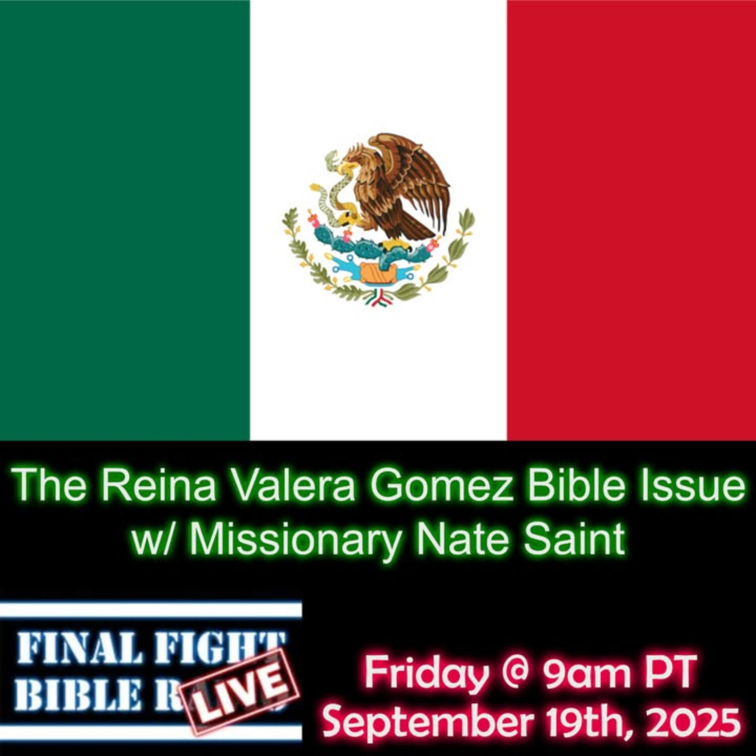 The Reina Valera Gomez Bible Issue w/ Missionary Nate Saint episode artwork