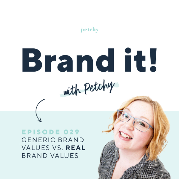 Generic brand values vs. REAL brand values artwork