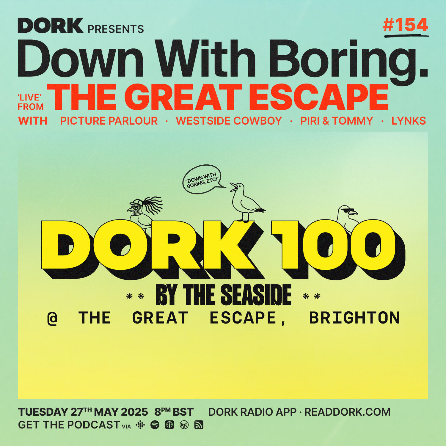 cover of episode Down With Boring #0154: The Great Escape 2025 Special