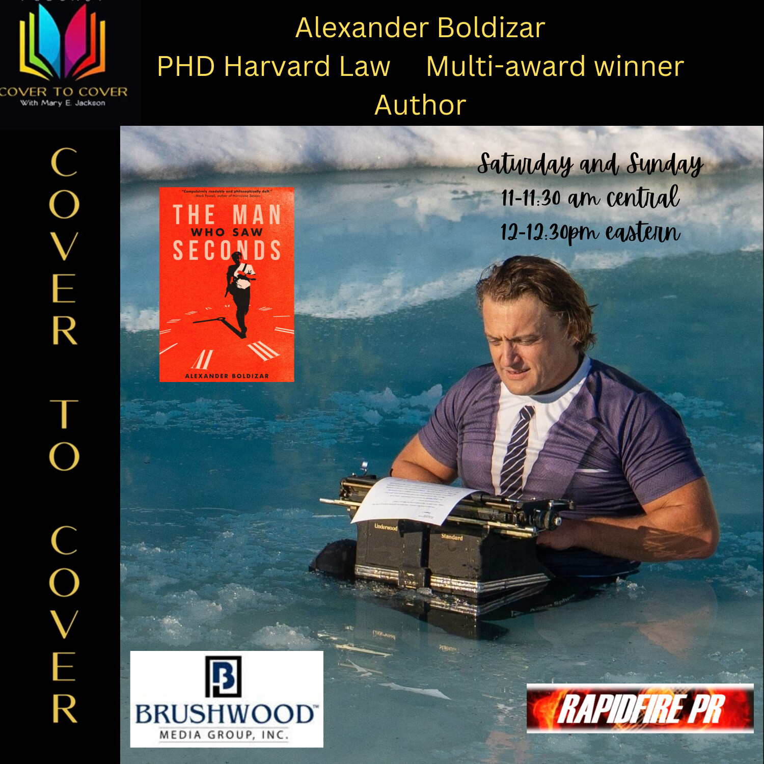 Alexandar Boldizar- Crime Thriller Writer Man of Many Hats and Adventures 