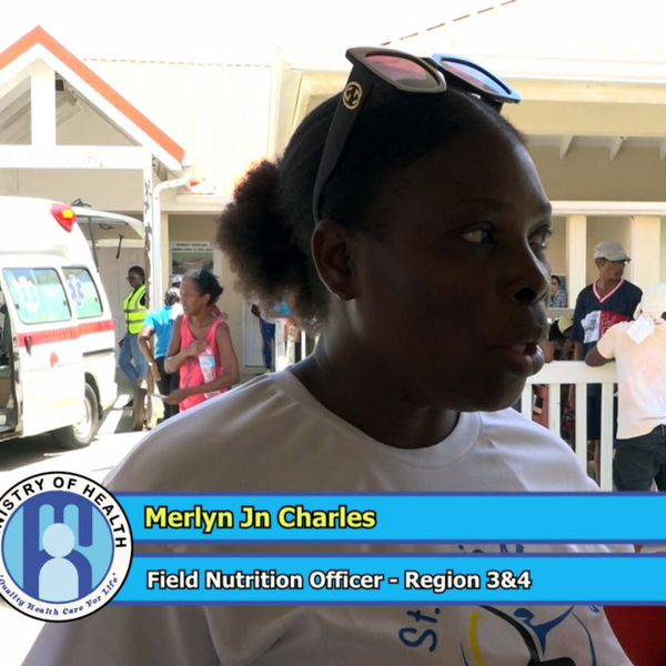 Dennery Hospital healthy lifestyle activity artwork