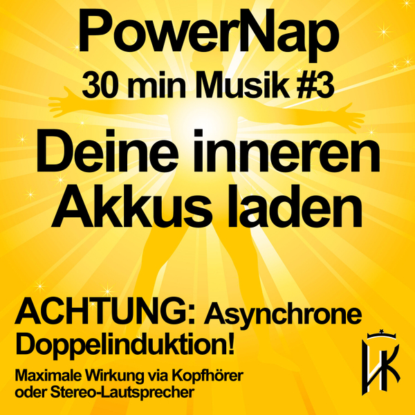 Power Napping 30 min deutsch mit asynchroner Doppelinduktion: Power Nap, Powerschlaf, Meditation artwork