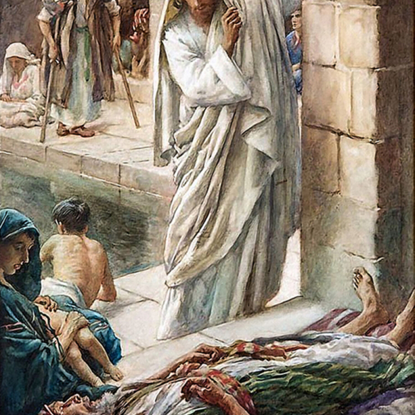 At the pool of Bethesda, A.D. 28 artwork